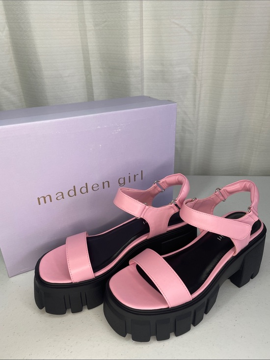Madden Girl Shoes - Madden Girl Pink Platform Lug Sandals